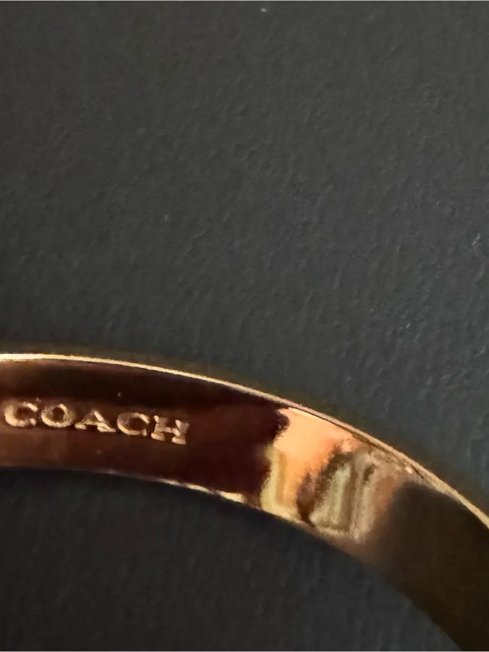 NWT - Coach Signature C Buckle Gold-Tone and Chalk White Bracelet
